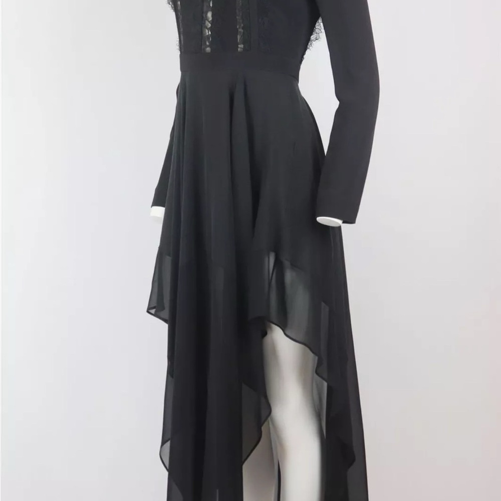 ELIE SAAB BRAND NEW DRESS Elegant Black Long Sleeve Dress - Picture 4 of 11